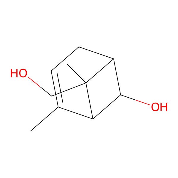 2D Structure of (1R,5S,6R,7R)-7-(hydroxymethyl)-2,7-dimethylbicyclo[3.1.1]hept-2-en-6-ol