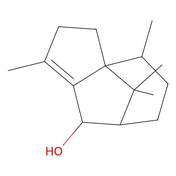 2D Structure of (1R,6R,7S,10R)-4,10,11,11-tetramethyltricyclo[5.3.1.01,5]undec-4-en-6-ol
