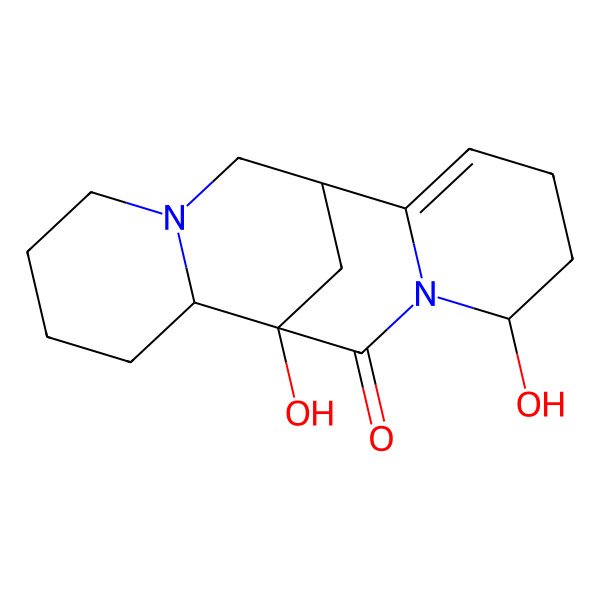 2D Structure of (1R,6R,9R,10R)-6,9-dihydroxy-7,15-diazatetracyclo[7.7.1.02,7.010,15]heptadec-2-en-8-one