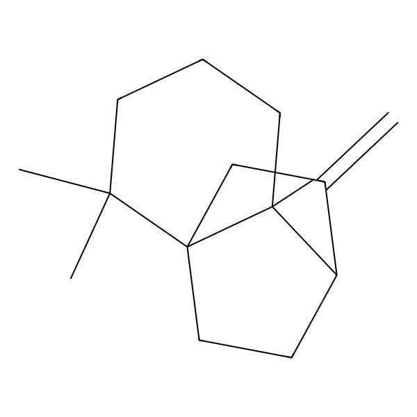 2D Structure of (1R,6S,7S)-2,2,6-trimethyl-8-methylidenetricyclo[5.2.2.01,6]undecane