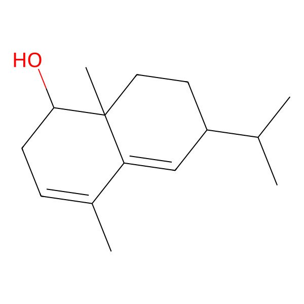 2D Structure of (1R,6S,8aR)-4,8a-dimethyl-6-propan-2-yl-2,6,7,8-tetrahydro-1H-naphthalen-1-ol