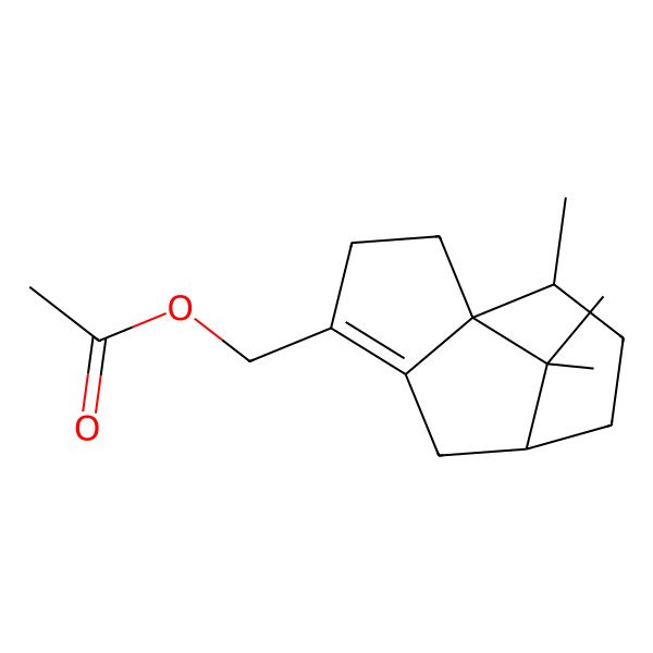 2D Structure of [(1R,7R,10R)-10,11,11-trimethyl-4-tricyclo[5.3.1.01,5]undec-4-enyl]methyl acetate