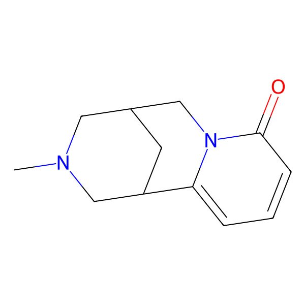 2D Structure of (1R,9R)-11-methyl-7,11-diazatricyclo[7.3.1.02,7]trideca-2,4-dien-6-one