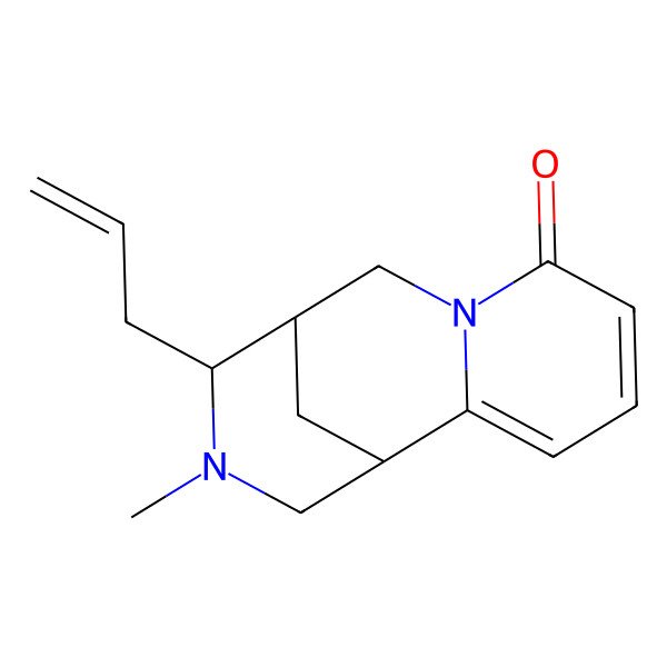 2D Structure of (1R,9R,10R)-11-methyl-10-prop-2-enyl-7,11-diazatricyclo[7.3.1.02,7]trideca-2,4-dien-6-one