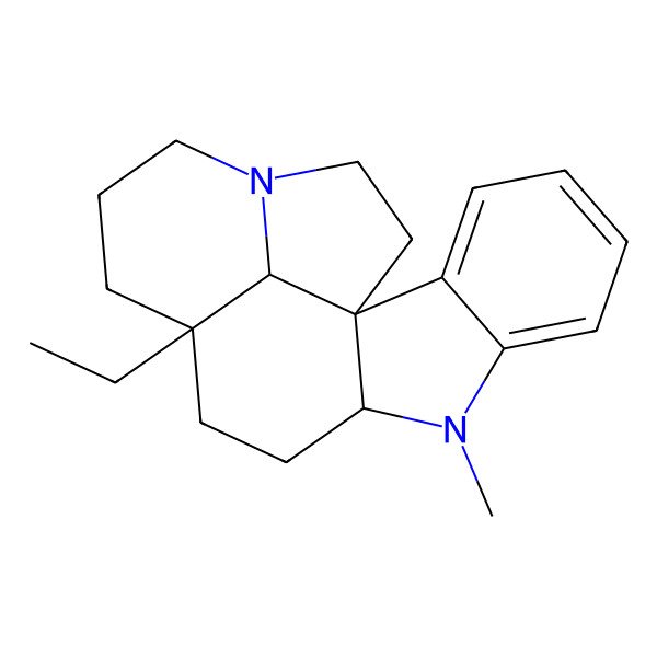 2D Structure of (1R,9R,12R,19R)-12-ethyl-8-methyl-8,16-diazapentacyclo[10.6.1.01,9.02,7.016,19]nonadeca-2,4,6-triene
