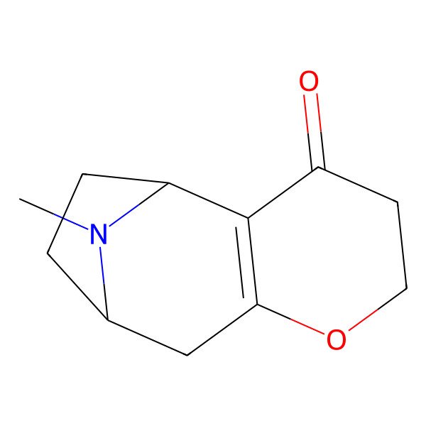 2D Structure of (1R,9S)-12-methyl-6-oxa-12-azatricyclo[7.2.1.02,7]dodec-2(7)-en-3-one