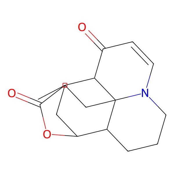 2D Structure of (1R,9S,10R,13S,14S)-14-propyl-11-oxa-5-azatetracyclo[7.4.1.110,13.05,14]pentadec-3-ene-2,12-dione