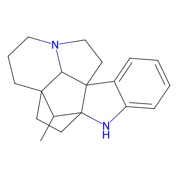 2D Structure of (1R,9S,12S,19S,20S)-20-methyl-8,16-diazahexacyclo[10.6.1.19,12.01,9.02,7.016,19]icosa-2,4,6-triene