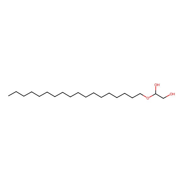 2D Structure of (1S)-1-octadecoxyethane-1,2-diol