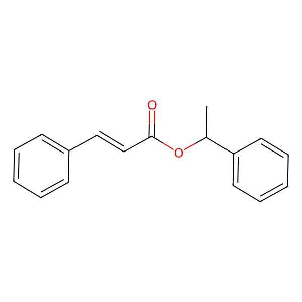 2D Structure of [(1S)-1-phenylethyl] (E)-3-phenylprop-2-enoate