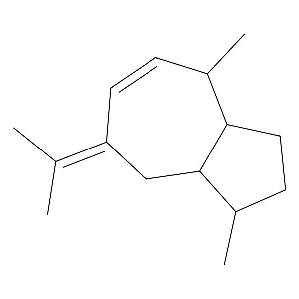 2D Structure of (1S)-1,4-dimethyl-7-propan-2-ylidene-2,3,3a,4,8,8a-hexahydro-1H-azulene
