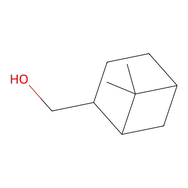 2D Structure of (1S-(1alpha,2beta,5alpha))-6,6-Dimethylbicyclo(3.1.1)heptane-2-methanol