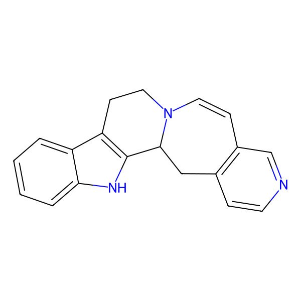 2D Structure of (1S)-3,13,18-triazapentacyclo[11.9.0.02,10.04,9.016,21]docosa-2(10),4,6,8,14,16(21),17,19-octaene
