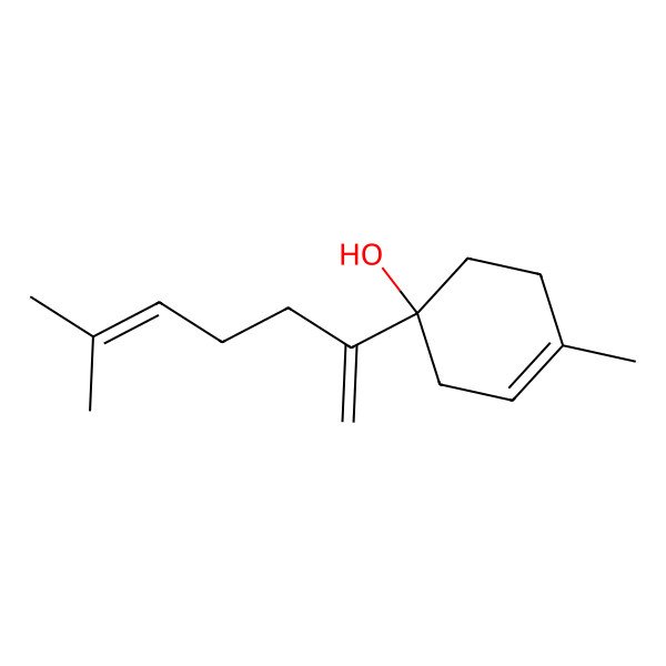 2D Structure of (1S)-4-methyl-1-(6-methylhepta-1,5-dien-2-yl)cyclohex-3-en-1-ol