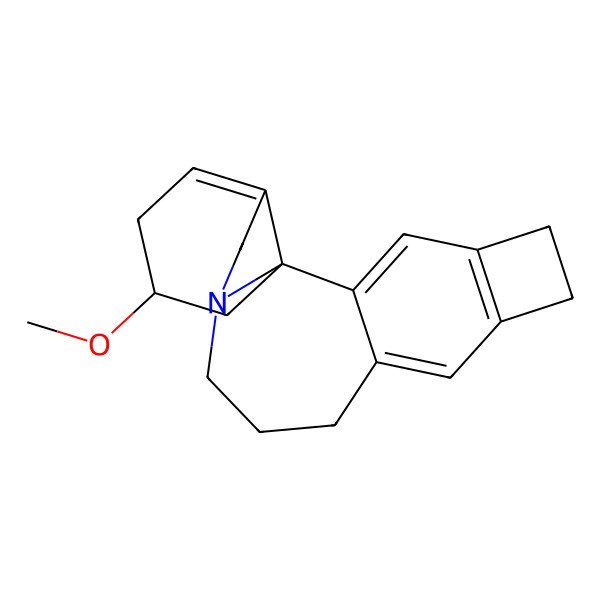 2D Structure of (1S,19S)-19-methoxy-13-azapentacyclo[11.7.0.01,16.02,9.04,7]icosa-2,4(7),8,16-tetraene