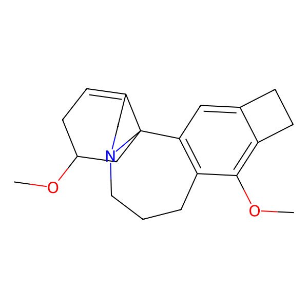 2D Structure of (1S,19S)-8,19-dimethoxy-13-azapentacyclo[11.7.0.01,16.02,9.04,7]icosa-2(9),3,7,16-tetraene