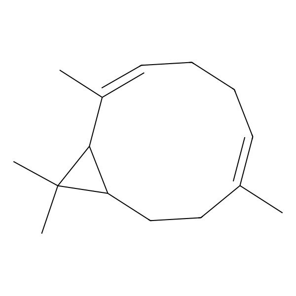 2D Structure of (1S,2E,6E,10R)-2,7,11,11-tetramethylbicyclo[8.1.0]undeca-2,6-diene