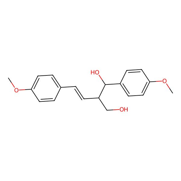 2D Structure of (1S,2R)-1-(4-methoxyphenyl)-2-[(E)-2-(4-methoxyphenyl)ethenyl]propane-1,3-diol
