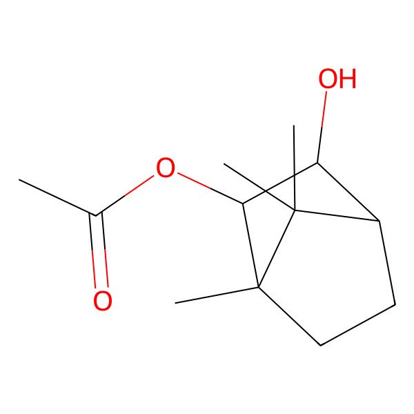 2D Structure of [(1S,2R,3S,4R)-3-hydroxy-1,7,7-trimethyl-2-bicyclo[2.2.1]heptanyl] acetate