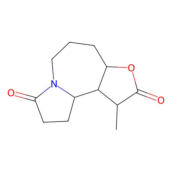 2D Structure of (1S,2R,3S,6R)-3-methyl-5-oxa-10-azatricyclo[8.3.0.02,6]tridecane-4,11-dione