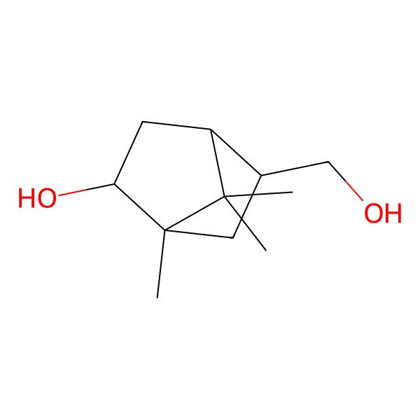 2D Structure of (1S,2R,4R,5S)-5-(hydroxymethyl)-1,7,7-trimethylbicyclo[2.2.1]heptan-2-ol