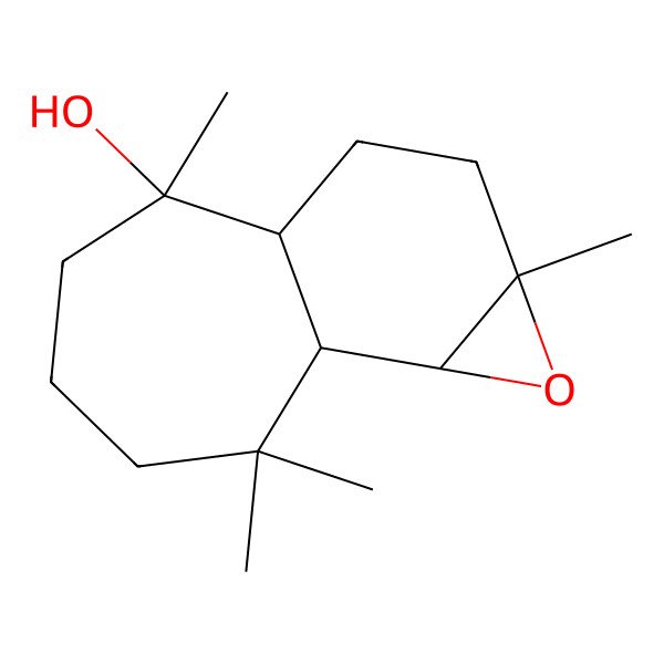 2D Structure of (1S,2R,4S,7R,8R)-4,8,12,12-tetramethyl-3-oxatricyclo[5.5.0.02,4]dodecan-8-ol
