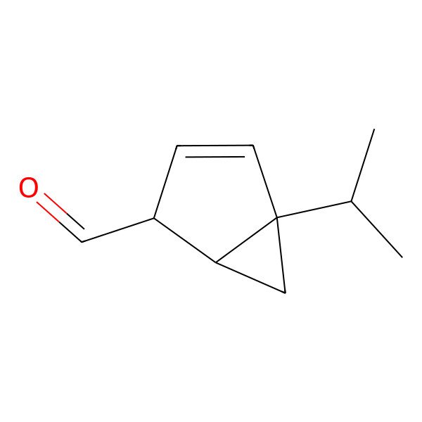 2D Structure of (1S,2R,5S)-5-propan-2-ylbicyclo[3.1.0]hex-3-ene-2-carbaldehyde