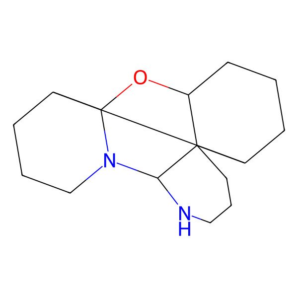 2D Structure of (1S,2R,7S,12R,15R)-14-oxa-6,8-diazapentacyclo[10.6.0.02,7.02,15.08,13]octadecane