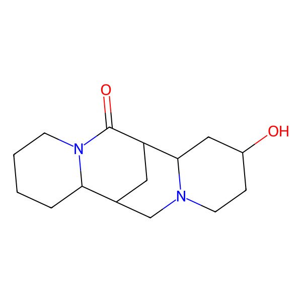 2D Structure of (1S,2R,9R,10R,12S)-12-hydroxy-7,15-diazatetracyclo[7.7.1.02,7.010,15]heptadecan-8-one