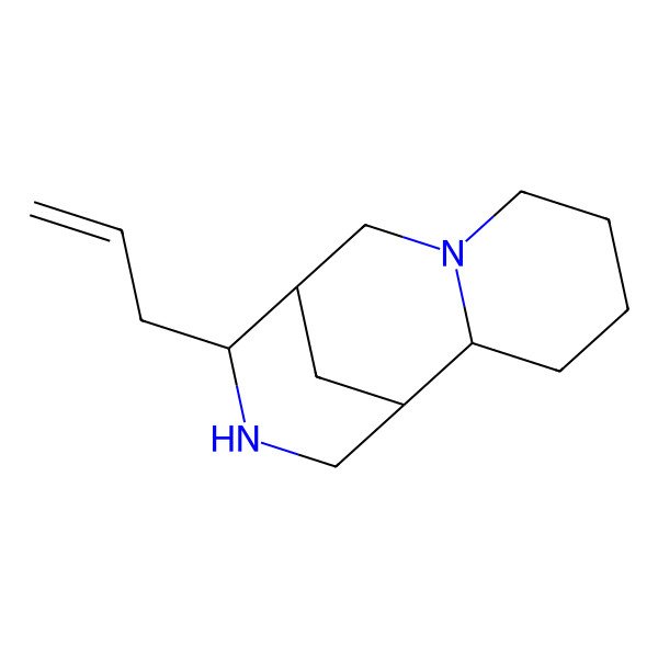 2D Structure of (1S,2R,9R,10S)-10-prop-2-enyl-7,11-diazatricyclo[7.3.1.02,7]tridecane