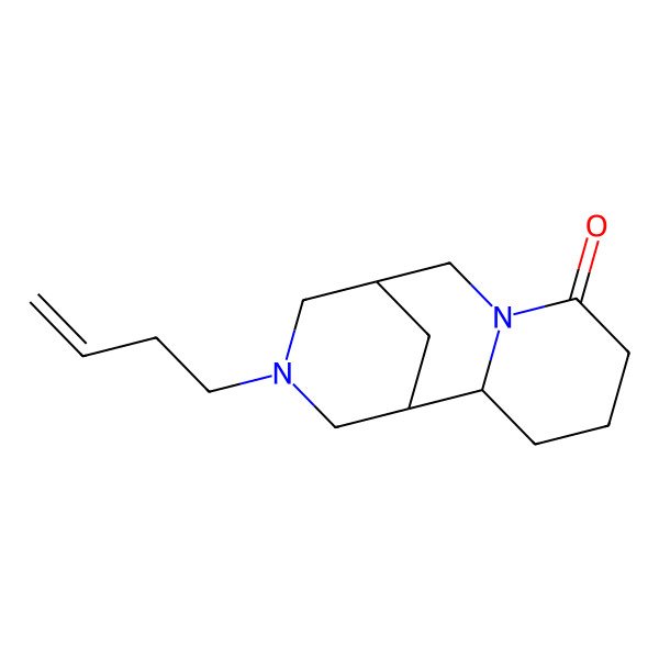 2D Structure of (1S,2R,9S)-11-but-3-enyl-7,11-diazatricyclo[7.3.1.02,7]tridecan-6-one