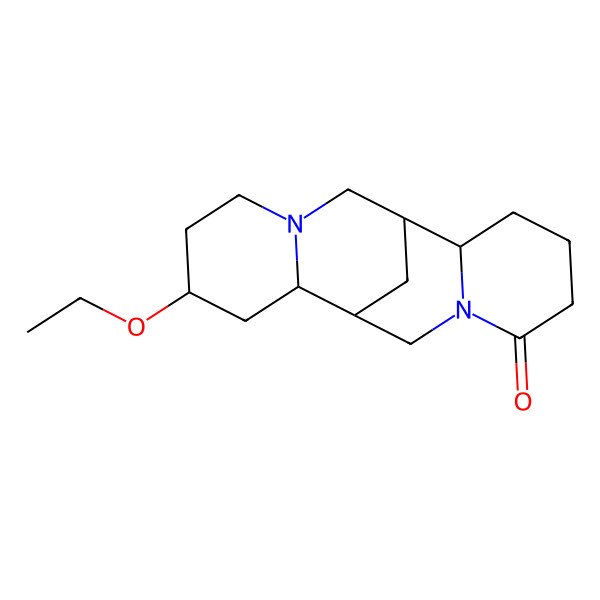 2D Structure of (1S,2R,9S,10S,12S)-12-ethoxy-7,15-diazatetracyclo[7.7.1.02,7.010,15]heptadecan-6-one