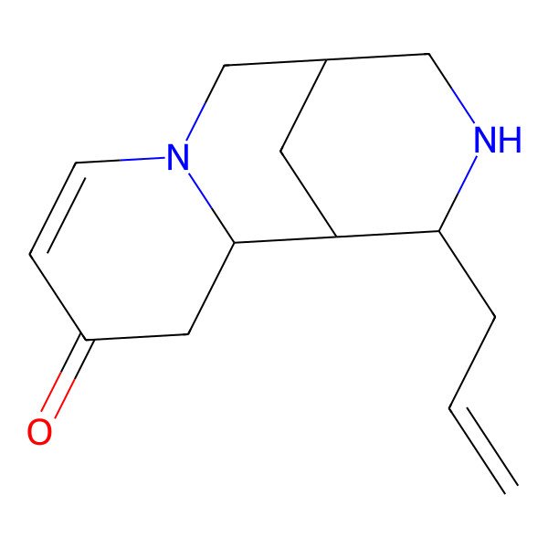 2D Structure of (1S,2R,9S,12R)-12-prop-2-enyl-7,11-diazatricyclo[7.3.1.02,7]tridec-5-en-4-one