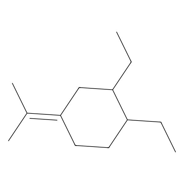 2D Structure of (1S,2S)-1,2-diethyl-4-propan-2-ylidenecyclohexane