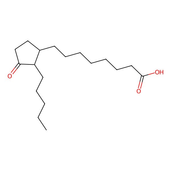 2D Structure of (1S,2S)-3-oxo-2-pentyl-cyclopentaneoctanoic acid