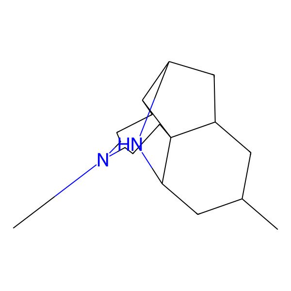 2D Structure of (1S,2S,10S,11R,13R,15R)-6,15-dimethyl-6,12-diazatetracyclo[9.5.1.02,10.02,13]heptadecane