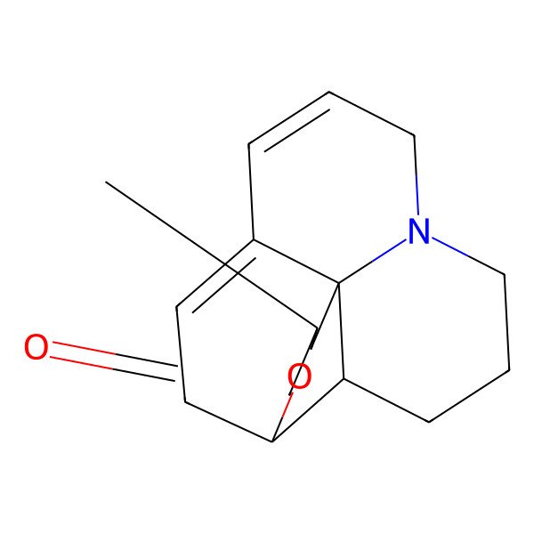 2D Structure of (1S,2S,13R)-16-methyl-14-oxa-6-azatetracyclo[8.7.0.01,6.02,13]heptadeca-8,10-dien-15-one