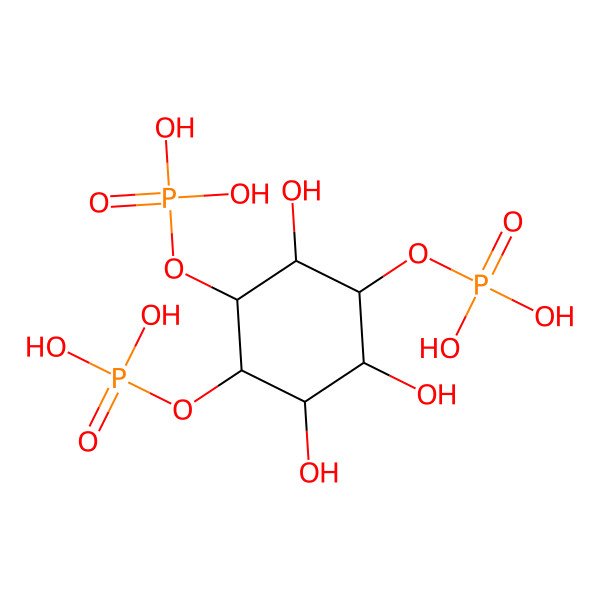 2D Structure of [(1S,2S,3R,4R,5R,6R)-2,3,5-trihydroxy-4,6-diphosphonooxycyclohexyl] dihydrogen phosphate