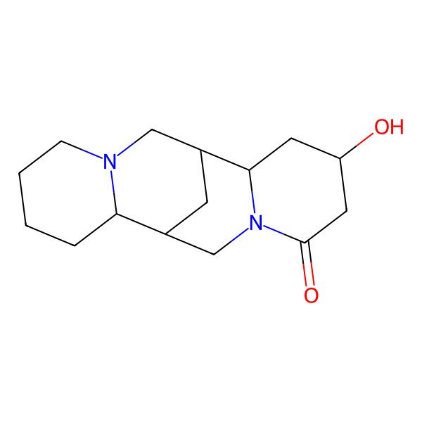2D Structure of (1S,2S,4R,9S,10R)-4-hydroxy-7,15-diazatetracyclo[7.7.1.02,7.010,15]heptadecan-6-one