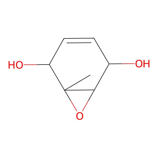 2D Structure of (1S,2S,5S,6R)-1-methyl-7-oxabicyclo[4.1.0]hept-3-ene-2,5-diol