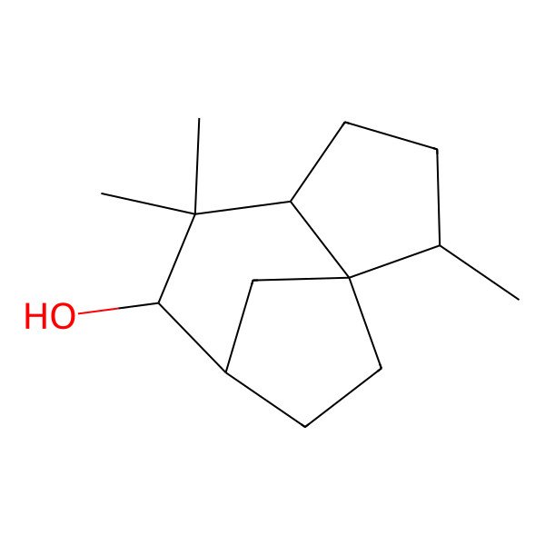 2D Structure of (1S,2S,5S,7R,8R)-2,6,6-trimethyltricyclo[6.2.1.01,5]undecan-7-ol