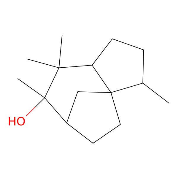 2D Structure of (1S,2S,5S,7S,8R)-2,6,6,7-tetramethyltricyclo[6.2.1.01,5]undecan-7-ol