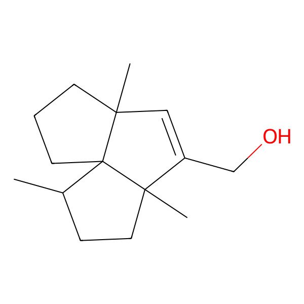 2D Structure of [(1S,2S,5S,8R)-2,5,8-trimethyl-6-tricyclo[6.3.0.01,5]undec-6-enyl]methanol