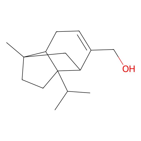 2D Structure of [(1S,2S,6R,8R)-8-methyl-1-propan-2-yl-5-tricyclo[4.4.0.02,8]dec-4-enyl]methanol