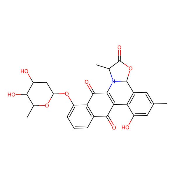 2D Structure of (1S,3aR)-jadomycin Ala