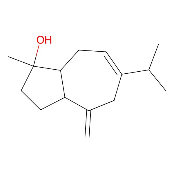 2D Structure of (1S,3aR,8aS)-1-methyl-4-methylidene-6-propan-2-yl-2,3,3a,5,8,8a-hexahydroazulen-1-ol 2D Structure of (1S,3aR,8aS)-1-methyl-4-methylidene-6-propan-2-yl-2,3,3a,5,8,8a-hexahydroazulen-1-ol