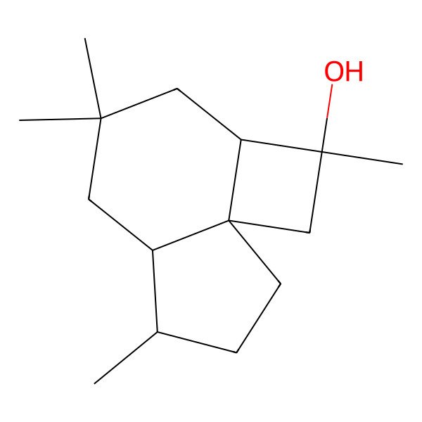 2D Structure of (1S,3S,4R,8S,9R)-3,6,6,9-tetramethyltricyclo[6.3.0.01,4]undecan-3-ol