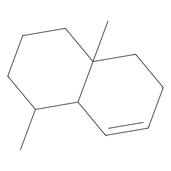 2D Structure of (1S,4aS)-1,4a-dimethyl-1,2,3,4,4a,5,6,8a-octahydronaphthalene