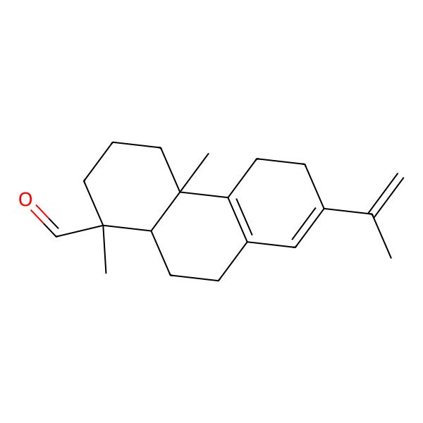 2D Structure of (1S,4aS,10aR)-1,4a-dimethyl-7-prop-1-en-2-yl-2,3,4,5,6,9,10,10a-octahydrophenanthrene-1-carbaldehyde
