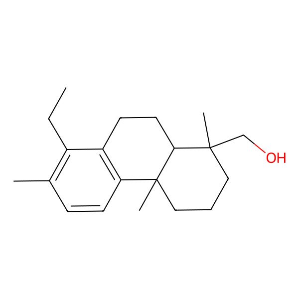 2D Structure of [(1S,4aS,10aR)-8-ethyl-1,4a,7-trimethyl-2,3,4,9,10,10a-hexahydrophenanthren-1-yl]methanol